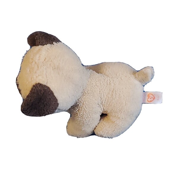 Velve Ty Rufus The Pug Stuffed Animal Puppy Dog Plush Toy Glitter Eyes 2016 - Picture 6 of 15